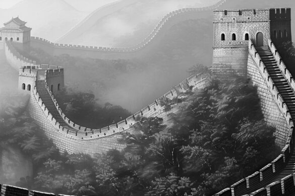 Foto: Freepik (https://br.freepik.com/fotos-gratis/cena-em-preto-e-branco-da-grande-muralha-da-china_187445204.htm)